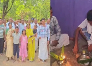 Ghar Wapsi in Chhattisgarh: 10 families reclaim Sanatan Dharma after breaking free from deceptive missionary influence (Photo: OpIndia)
